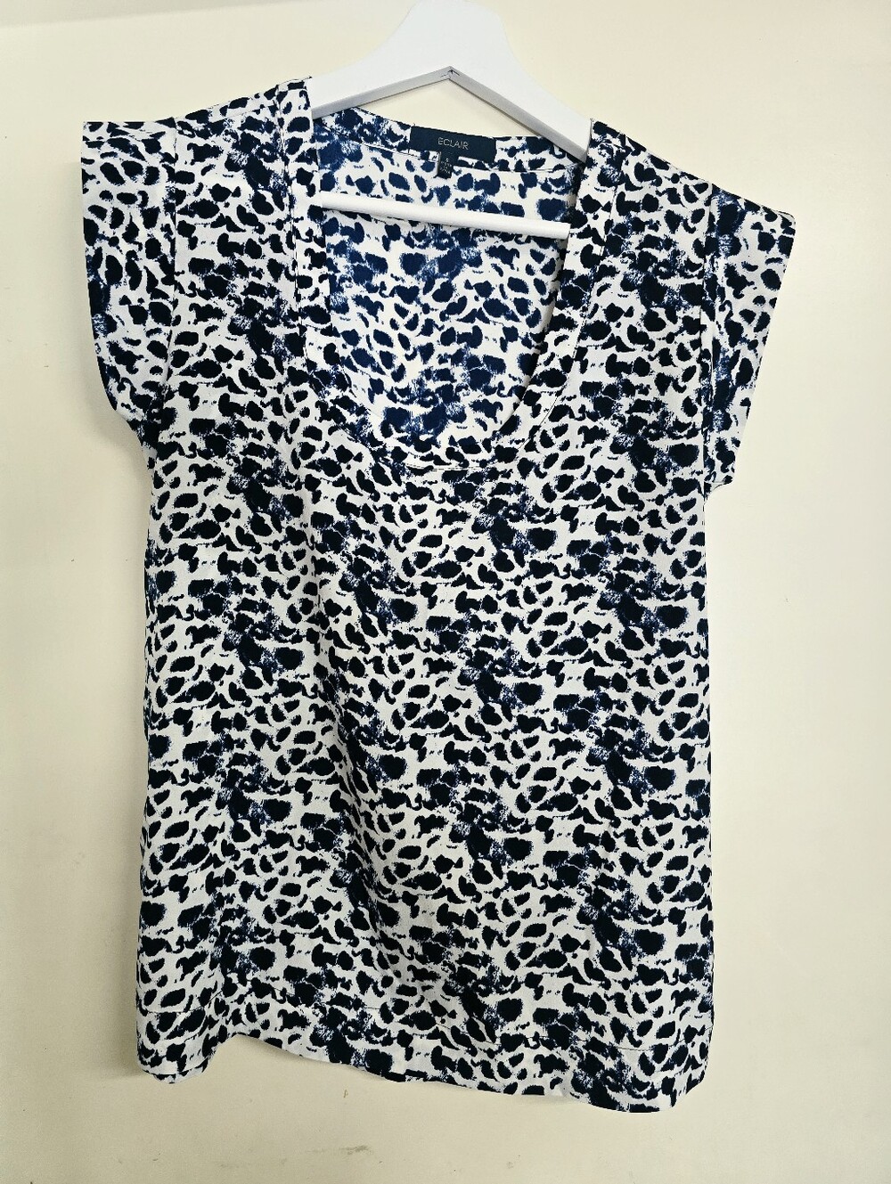 Eclair Blue Printed top